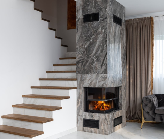 Dream House Stairs and Fireplace DT